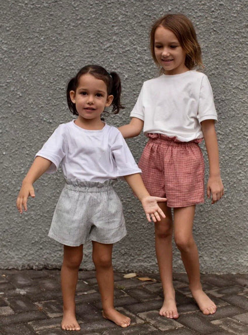 Girls hemp shorts in Gray